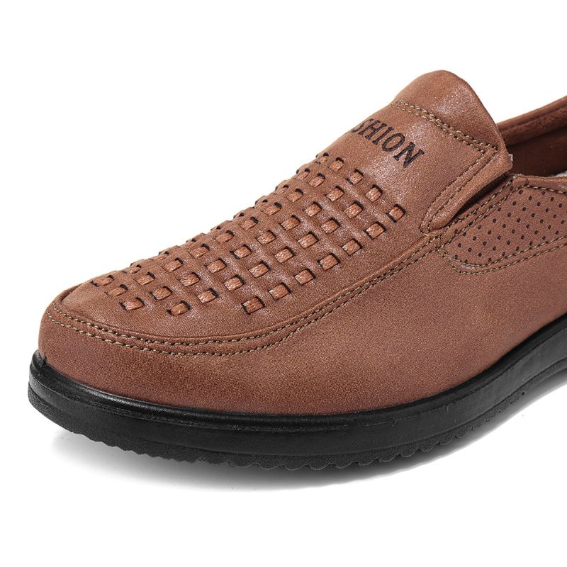 Velike Muške Cipele Od Tkane Tkanine U Retro Boji Za Ležernu Vožnju