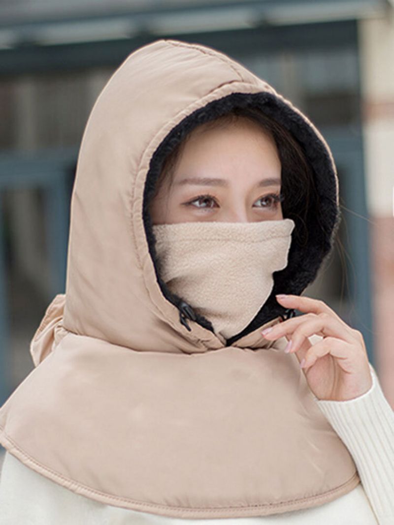 Ženska Zimska Topla Ležerna Kapa Zaštita Za Uši Za Vožnju Na Otvorenom Debela Vjetrootporna Skijaška Maska