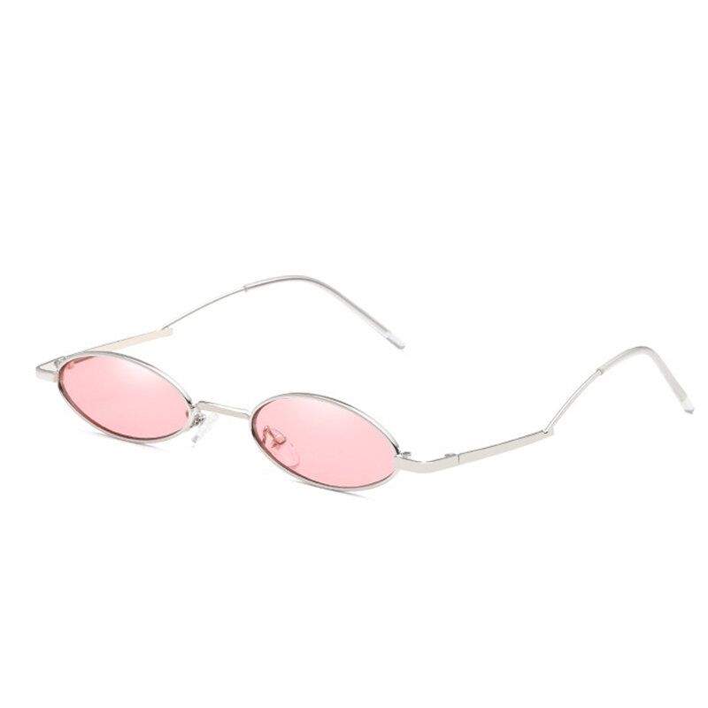 Ženske Vintage Ovalne Modne Sunčane Naočale Uv400 S Metalnim Okvirom Za Plažu Na Otvorenom