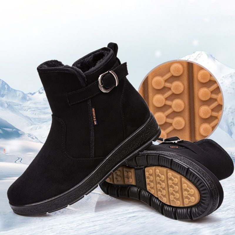 Ženske Zimske Cipele Od Umjetnog Krzna Tople Pamučne Čizme Za Snijeg
