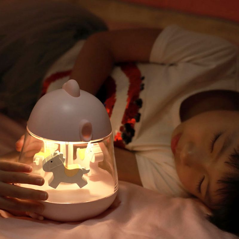 Dječja Opipljiva Svjetiljka Noćna Usb Vrtuljak Glazbeno Svjetlo S Fantastičnim Dizajnom Piletine