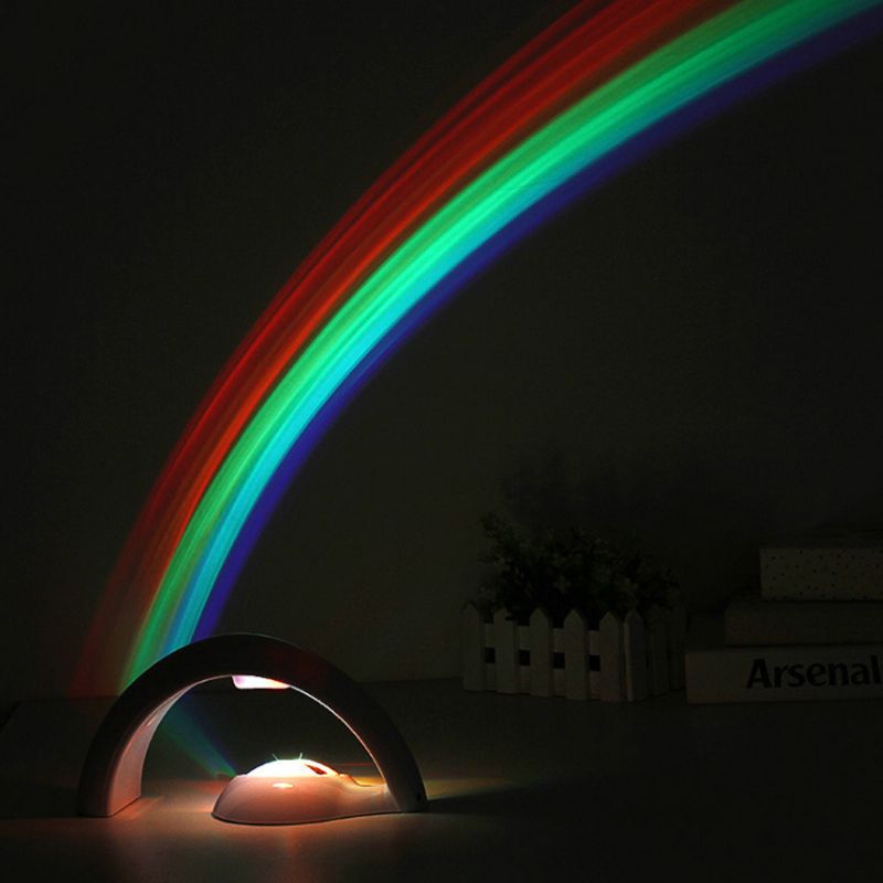 Romantično Noćno Svjetlo Lucky Rainbow Lampa Za Projektor 10 Minuta Automatskog Isključivanja Svjetla Za Uređenje Doma Ili Dar Za Djecu