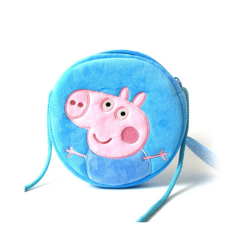 Slatka Peppa George Pig Mala Okrugla Dječja Torba Za Rame Ultrasoft Plišana Pamučna Za Nošenje Preko Tijela Za Djevojčice I Dječake