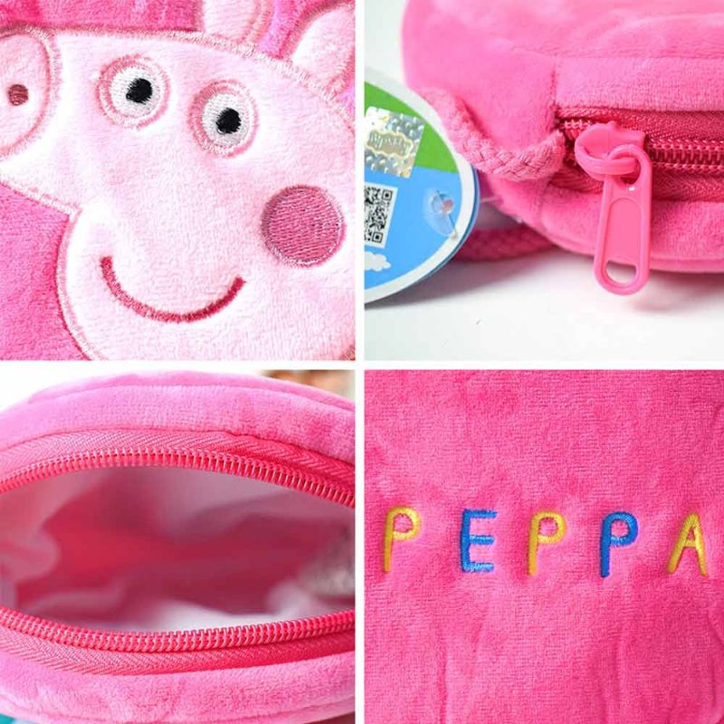 Slatka Peppa George Pig Mala Okrugla Dječja Torba Za Rame Ultrasoft Plišana Pamučna Za Nošenje Preko Tijela Za Djevojčice I Dječake