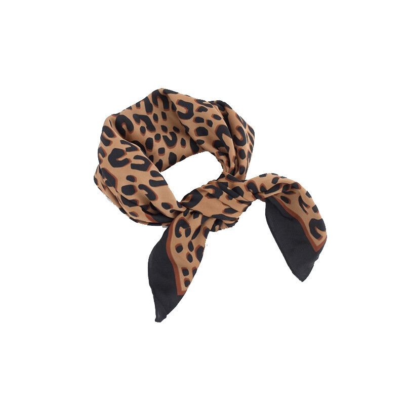 Ženski Šal Svileni Proizvodi Ukrasni Kvadratni Šal Leopard Šal