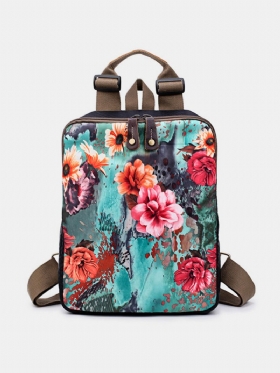 Brenice Cowhide National Flower Handbags Višenamjenske Torbe Za Rame Ruksak