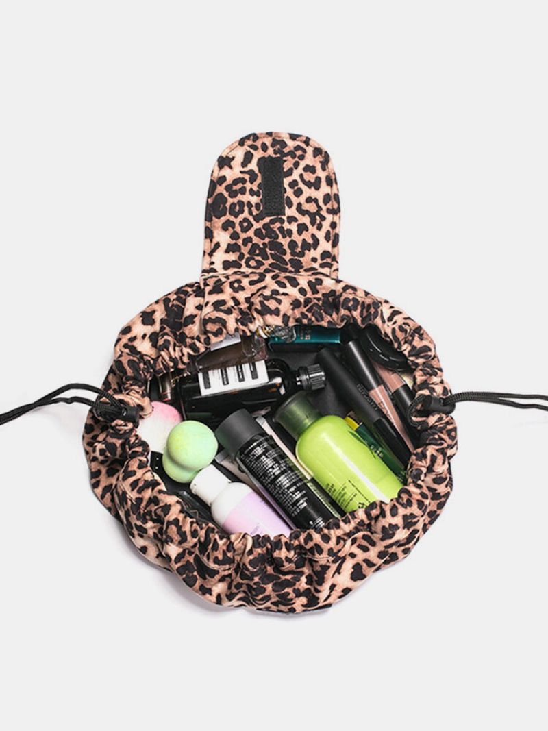 Leopard Print Lazy Makeup Bag Prijenosna Putna Torba Za Pohranu Za Velikog Kapaciteta S Uzicom