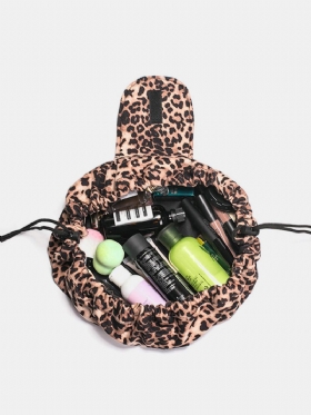 Leopard Print Lazy Makeup Bag Prijenosna Putna Torba Za Pohranu Za Velikog Kapaciteta S Uzicom