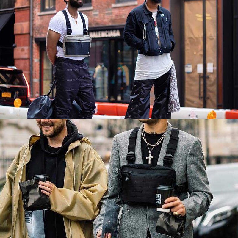 Muškarci Oxford Street Tactical Vest Torba Na Prsima Preko Ramena
