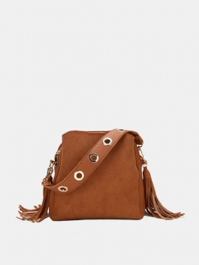 Tassel Bucket Bag Pu Kožna Torbica Torbe Na Rame Torba Preko Ramena Za Žene