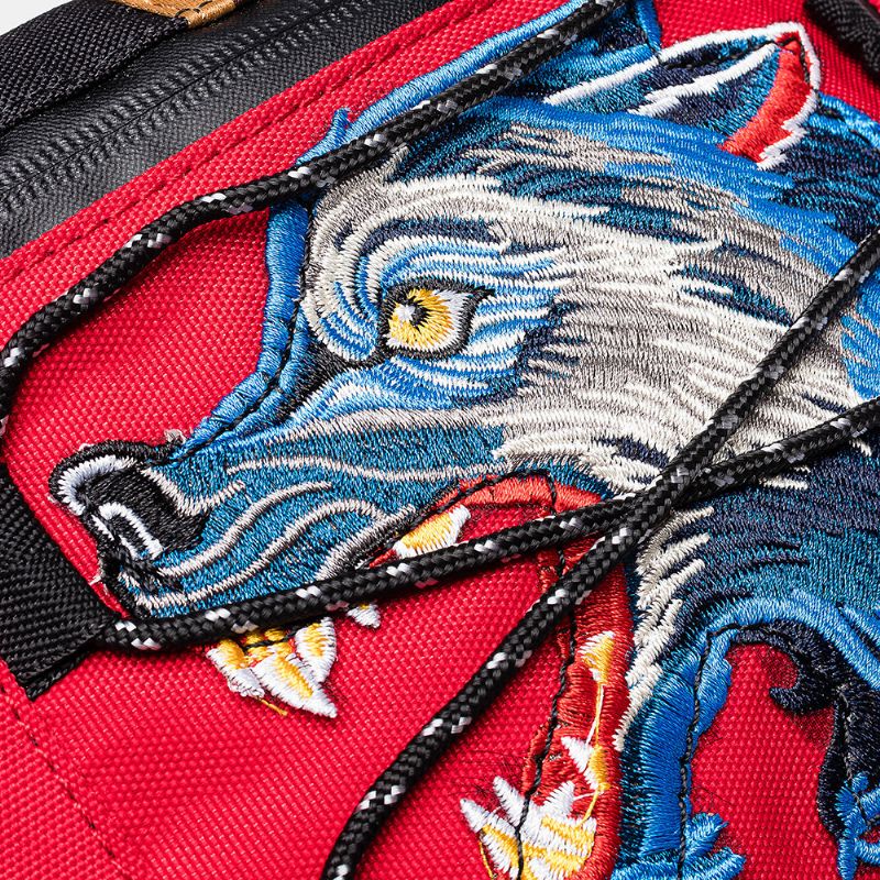 Wolf Embroidery Ležerna Torba Oko Struka Za Prsa Za Remen Za Preko Ramena Za Muškarce