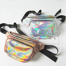 Ženska Harajuku Stilska Reflektirajuća Laserska Torba Oko Struka Podesiva Za Prsa Personality Sling Bag