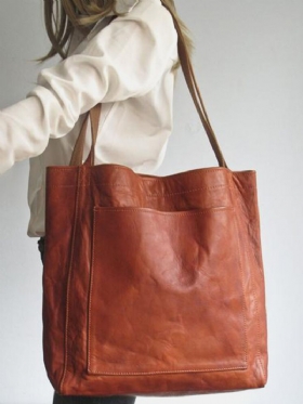 Ženska Vintage Weekender Bag Mekana Prevelika Torba Na Rame Ručna