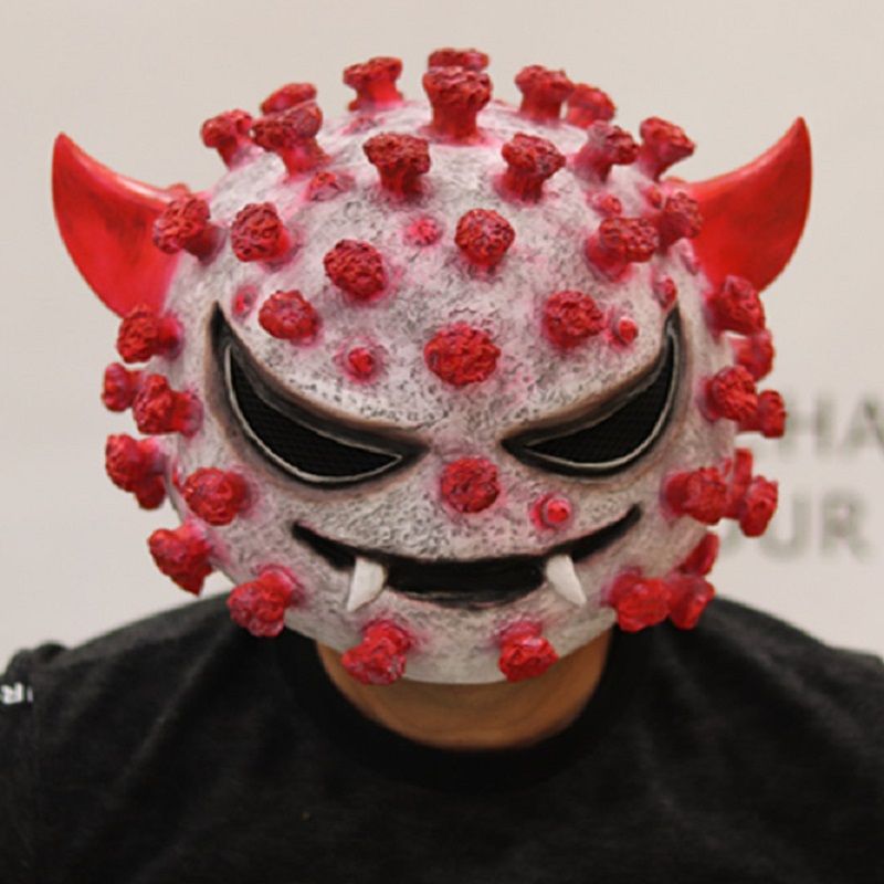 2023 Horor Virus Bakterijska Maska Cosplay Za Glavu Za Coronavirus Noć Vještica Kostim Dekoracija Za Zabavu