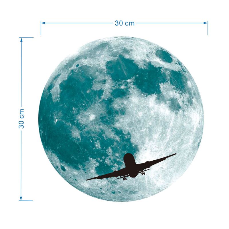 30cm Svjetleći Mjesec Noć Vještica Dvorac Šišmiša Vampir Šišmiš