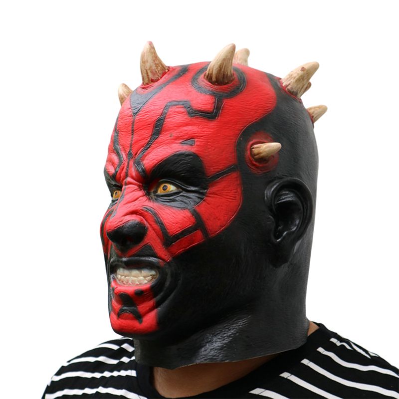 Darth Maul Deluxe Maska Za Odrasle Preko Glave Od Lateksa Prilagođeni Dodaci Za Horor Za Noć Vještica