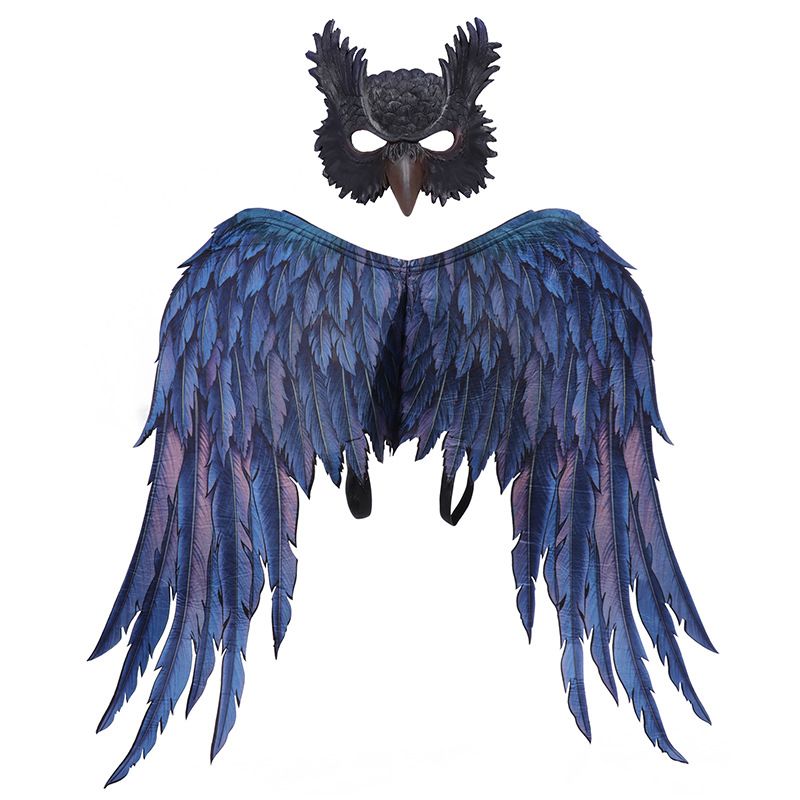 Dekoracija Za Noć Vještica Prekogranična Maskenbalna Zabava Rekviziti Maska Sove Odijelo Zmajeva Krila