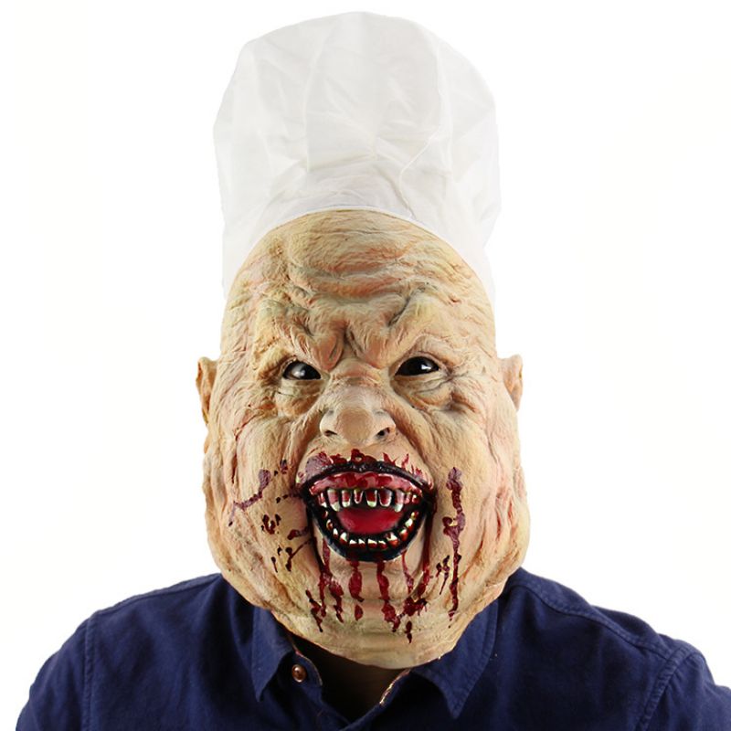 Halloween Chef Dress Up Pokrivala Za Glavu Veleprodaja Horor Mesarske Maske Od Lateksa