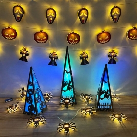 Halloween Decoration Lights Led Party Atmosfera Ukleta Kuća Rekviziti Bundeva Lubanja Čarobnjak