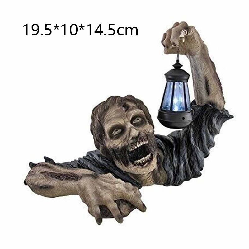 Halloween Ghost Festival Zombie Lantern Rukotvorine Od Smole Dekoracija Vrta Horor Skulptura