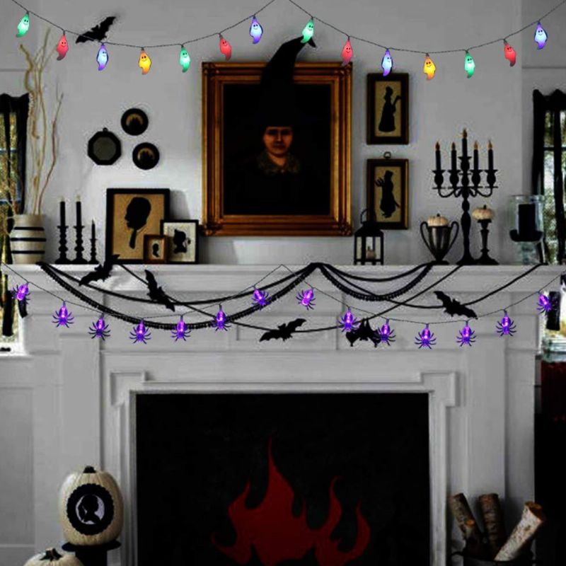Halloween Spider Led Lampa Kutija Za Baterije Dekorativna Theme Party Decoration Šarena Za Dnevni Boravak Hotel Song Hall
