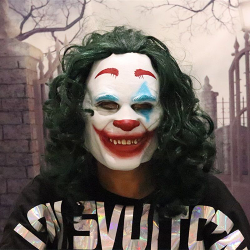 Joker Maska Todd Phillips Film Joaquin Phoenix Cosplay Halloween Kostim Strašnog Klauna