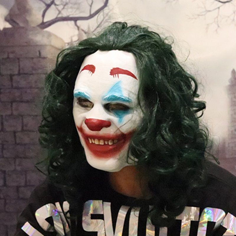 Joker Maska Todd Phillips Film Joaquin Phoenix Cosplay Halloween Kostim Strašnog Klauna