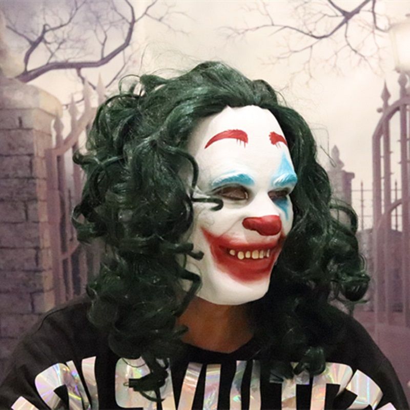 Joker Maska Todd Phillips Film Joaquin Phoenix Cosplay Halloween Kostim Strašnog Klauna