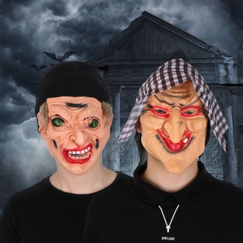 Klasična Maska Vještice Rekviziti Za Horor Filmove I Televiziju Vještičja Od Crne Gaze Turban Vinil Za Zabavu Za Noć Vještica