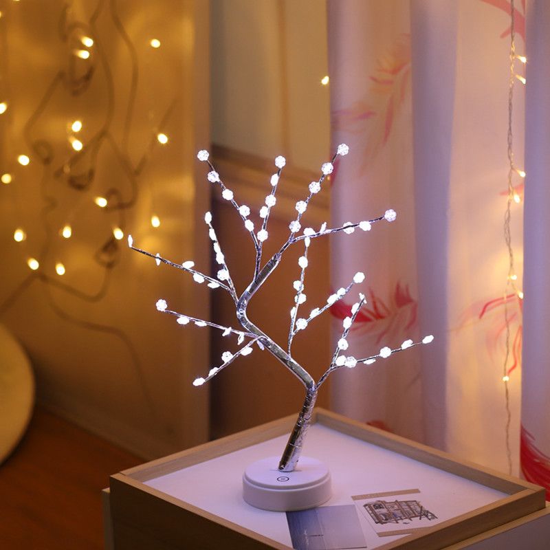 Led Svjetiljka Za Drvce Kreativni Poklon Zvijezde Snježna Lampa Svjetlo Od Bakrene Žice Noćno
