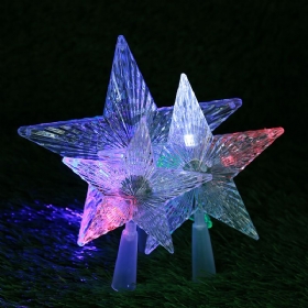 Led Svjetleća Zvijezda Na Vrhu Drvca Veleprodaja Vruća Prodaja Ps Plastični Božićni Ukrasi Prilagođeni Kreativni Za Zabavu