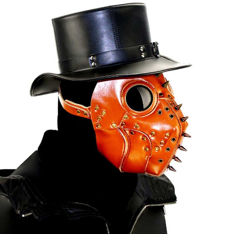 Maska S Ptičjom Glavom Doktora Kuge S Dugim Nosom Steampunk S Zakovicama Prozračna Od Pu Kože Za Kostim Za Noć Vještica