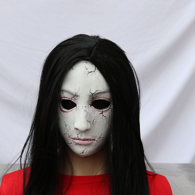 Maska Za Noć Vještica Horor Ukleta Kuća Bijeg Iz Sobe Kostur Ženski Duh Zombi Duh Kapuljača