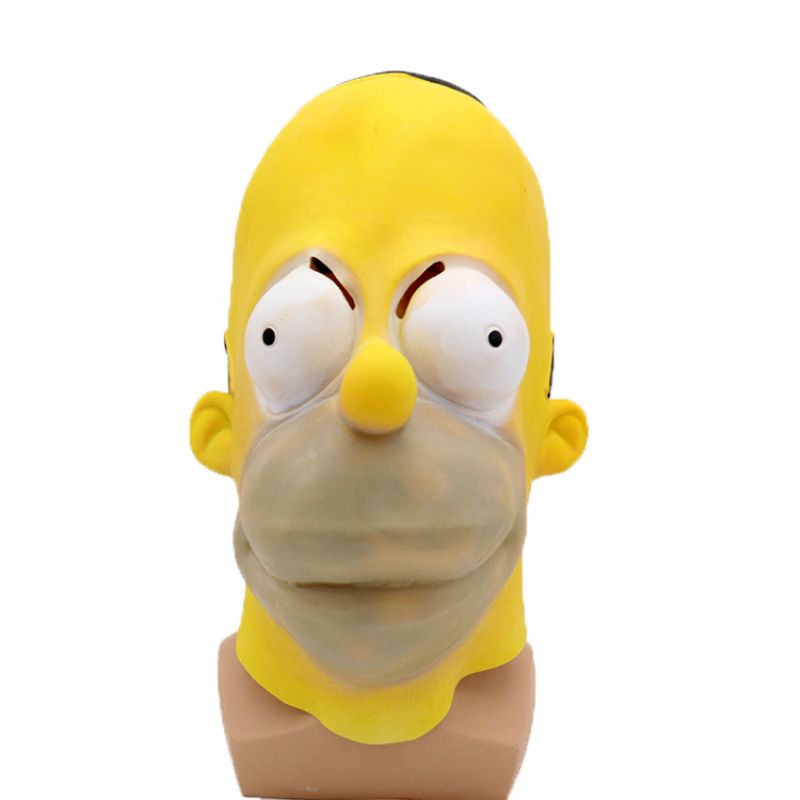 Maturalna Zabava Simpsonova Maska Noć Vještica Lateks Cosplay Dotjerivanje Rekviziti Za Kostim