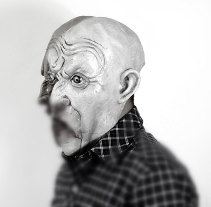 Noć Vještica Dvostrana Zombi Maska Lateks Biokemijski Čudni Horor Pokrivala Za Glavu Rekviziti Za Odijevanje