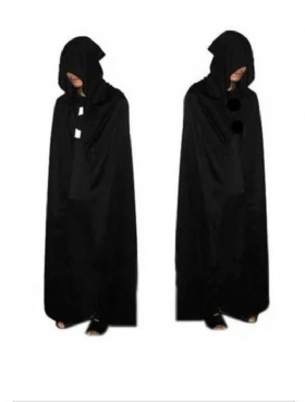 Noć Vještica Grim Reaper Dress Up Kostim Za Odrasle Crni Veliki Ogrtač Ghost Plašt Prvotravanjska Smiješna Gornja Odjeća Za Nastup
