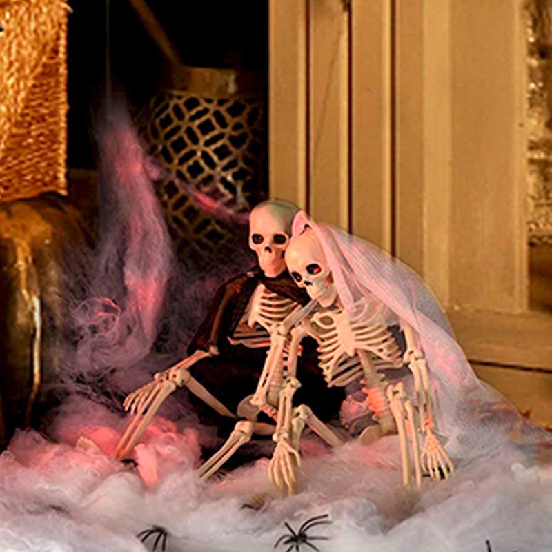 Noć Vještica Lubanja Simulacija Kostura Ljudsko Tijelo Plastični Kostur Duh Mladoženja Mladenka Par Rekviziti Za Ukrašavanje Ljudskog