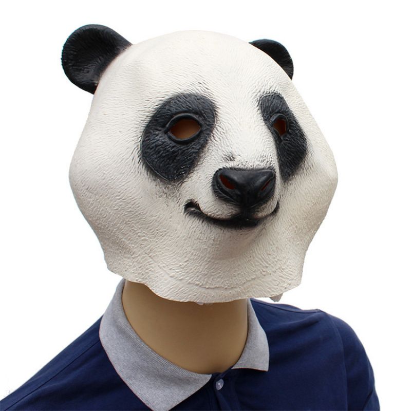 Noć Vještica Nova Oprema Za Blagdanske Zabave Životinjska Maska Od Lateksa Velika Panda 37*32*27