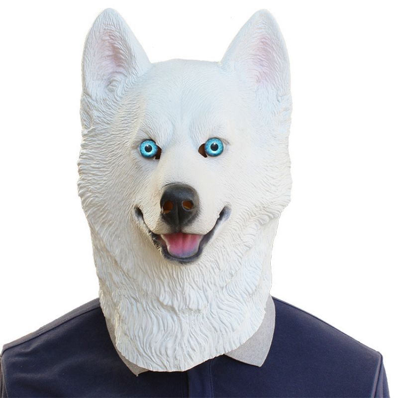 Noć Vještica Novi Pas Životinjska Maska Zabava Plesna Bar Vuk Pas S Pokrivalima Za Glavu Od Lateksa