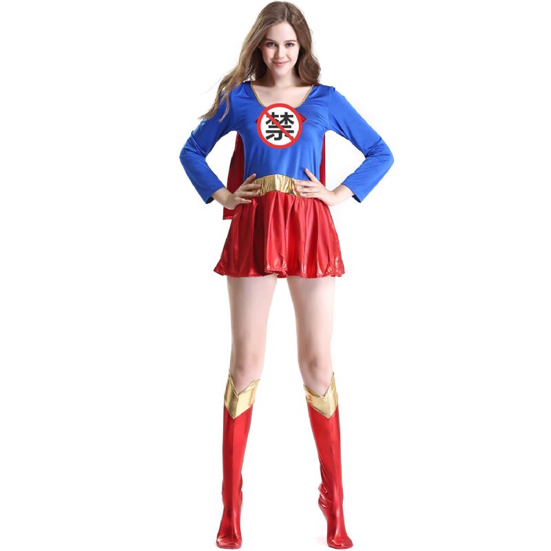 Noć Vještica Ženski Kostim Seksi Žena Superman Igra Uloga Prevelik
