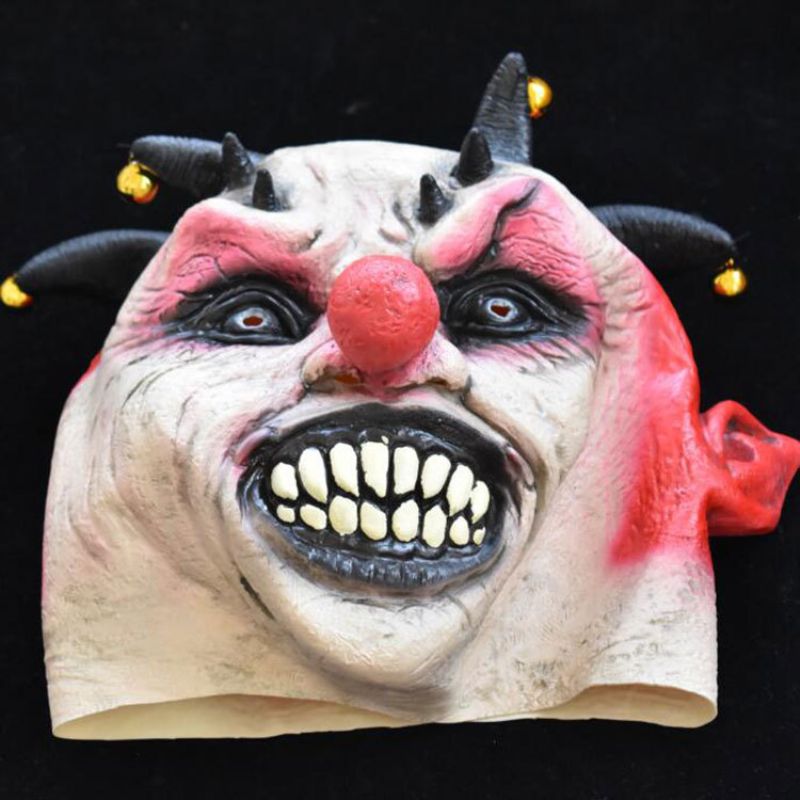 Nova Horror Zvona Klaunska Maska Noć Vještica Lateks Cirkuska Klaunova Pokrivala Za Glavu Smiješni Rekviziti Za Zabavu Karneval
