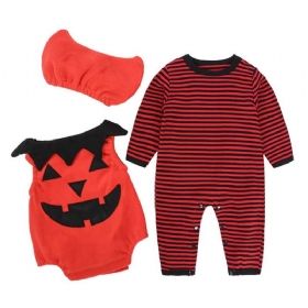 Odijelo Od 3 Komada Odjeća Za Bebe U Stilu Noći Vještica Za U Jesen I Zimu Od Bundeve Za Noć