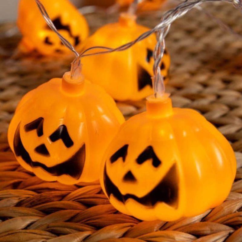 Skeleton Ghost Led String Light Series Za Halloween's Day Decoration Pumpkin Lights Skull Halloween Lighting Chains Spirit Festival Šarena Svjetla