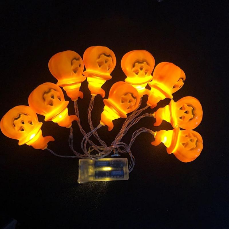 Skeleton Ghost Led String Light Series Za Halloween's Day Decoration Pumpkin Lights Skull Halloween Lighting Chains Spirit Festival Šarena Svjetla