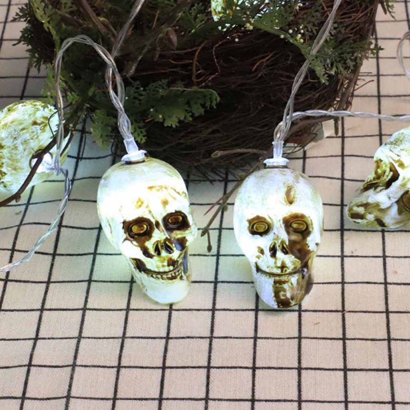 Skelton Led Žičane Svjetiljke Za Dekoraciju Dana Svetih Novi Stil Skull Spirit Festival Ukrasni Lančići Za Rasvjetu