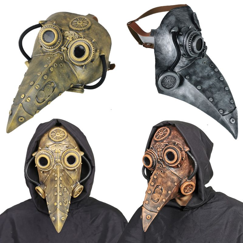 Smiješne Srednjovjekovne Steampunk Doktor Kuga Ptičja Maska Latex Punk Cosplay Maske Kljun Rekviziti Za Za Događaje Za Noć Vještica