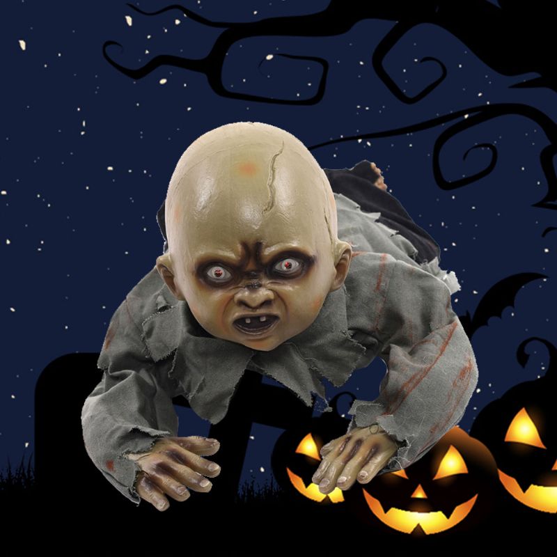 Užasan Halloween Bar Spook House Decoration Crawling Baby Ghost Ornament Rekvizit Sa Zvučnim Senzorom Za Dodir