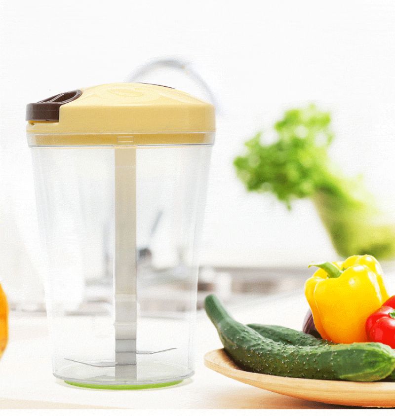 3 U 1 Višenamjenska Ručna Sjeckalica Za Povrće Mljevenje Blender Posuda Za Mjerenje Hrane Salata