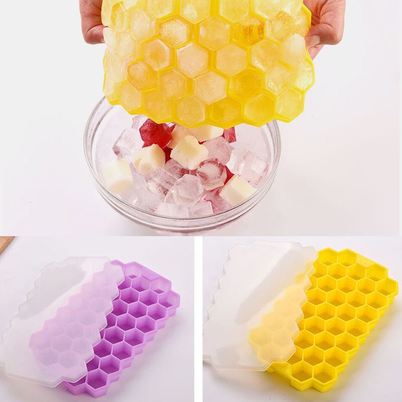 37 Grid Honeycomb Silikonska Kocka Leda Diy Drobljeni Led Ledomat Kalup Za Led