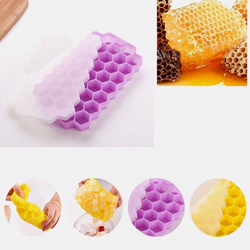 37 Grid Honeycomb Silikonska Kocka Leda Diy Drobljeni Led Ledomat Kalup Za Led